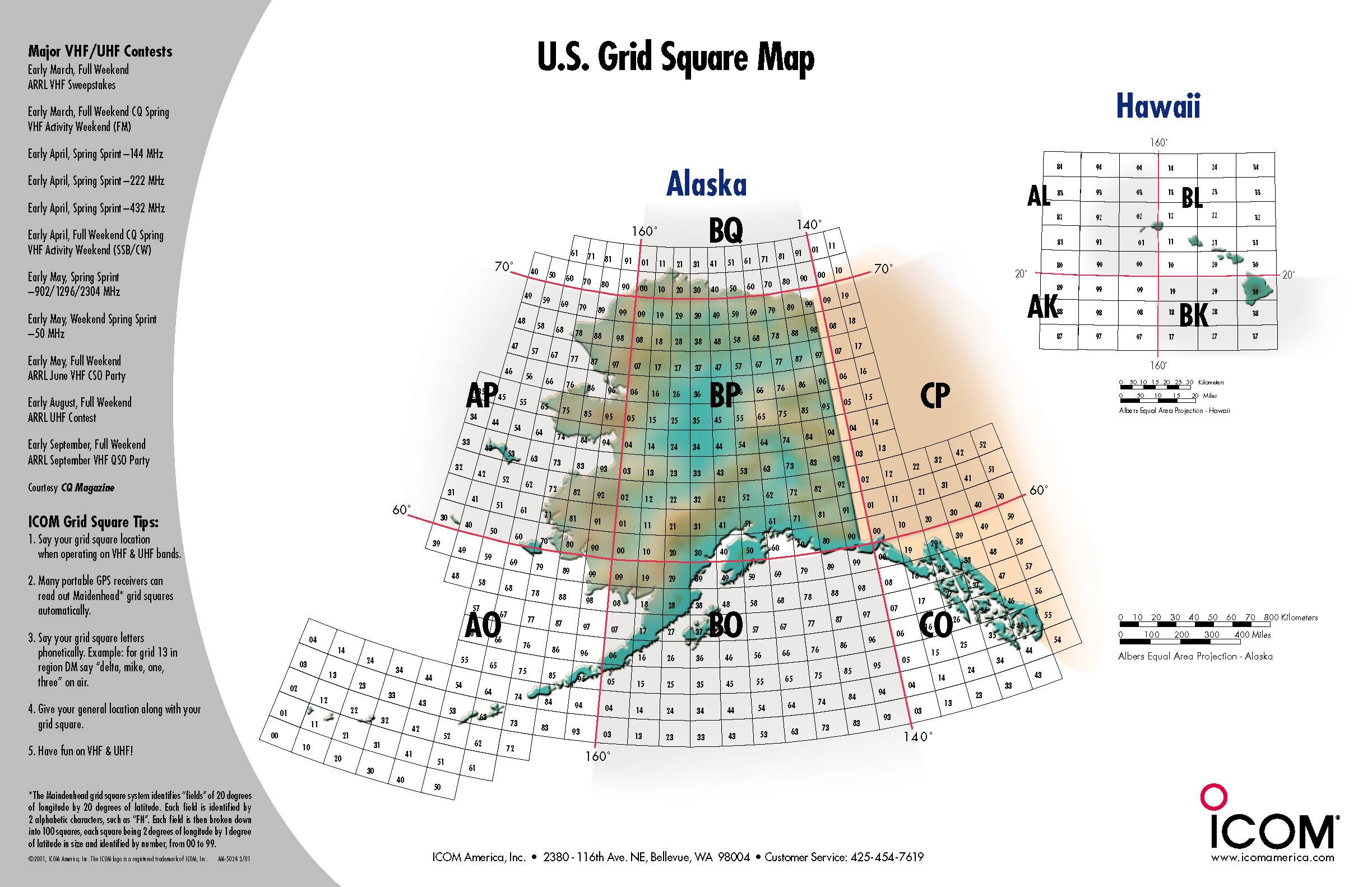 us grid square map